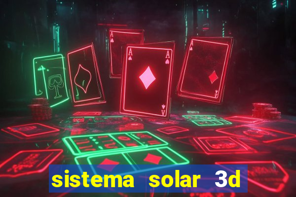 sistema solar 3d em movimento